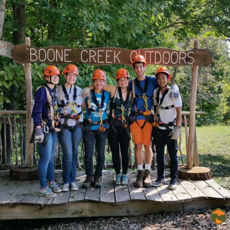 a group of people posing for a picture